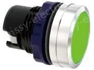 Yellow frosted button with Metal edge