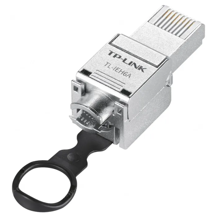 Category 6 shielded industrial network crystal head