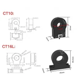 Precision current transformer CT10-5k-100 closed transformer