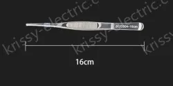 Stainless steel tweezers Straight round head (304 models) 16cm