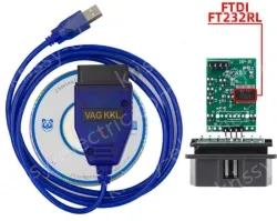 VAG KKL 409 USB Interface High Quality Diagnostic Cable FT232RL Chip 409.1 Detection