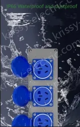 Explosion-proof cast aluminium duplex 3-hole red