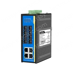 [100 Gigabit 4 Optical 4 Electrical] Ring Network Management Industrial Switch