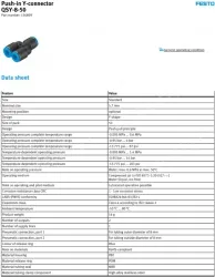 Push-in fitting QSY-8-50(FESTO)