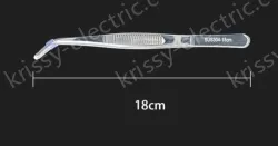 Stainless steel tweezers Curved round head (304 models) 18cm