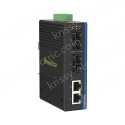 2 Ports 100M F(x) + 2 Ports 10/100M T(x) Din-Rail Unmanaged Industrial Ethernet Switch