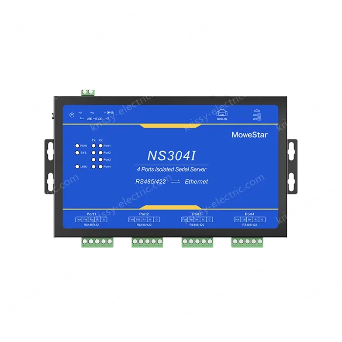 4 Ports RS485/422 Serial to 100M Ethernet Opto-isolated Server