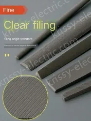Fine-toothed square file 12 inches with a total length of 430mm