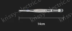 Stainless steel tweezers Straight round head (304 models) 14cm