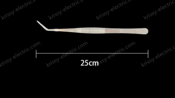 Stainless steel tweezers Curved tip (thick) 20cm