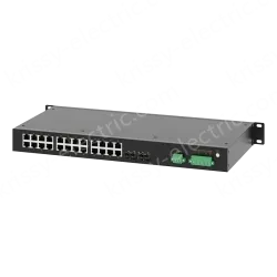 2 Ports 100M FX + 24 Ports 10/100M RJ45 Rack-mount Managed Industrial Ethernet Switch