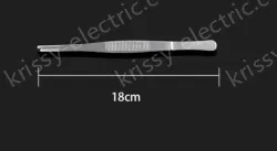 Stainless steel tweezers Straight round toe (thick) 18cm