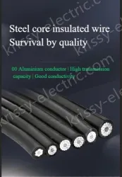 Steel core insulated wire 10KV3.4 thickness*JKLGYJ-16/3