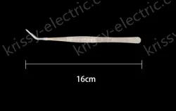 Stainless steel tweezers Curved tip (thick) 16cm