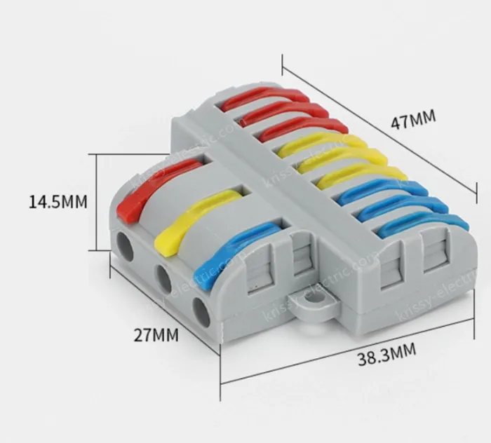 Quick terminal blocks-SPL-93 three in nine out