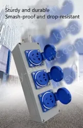 Explosion-proof cast aluminium duplex 3-hole red