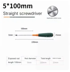 Slotted screwdriver 5*100