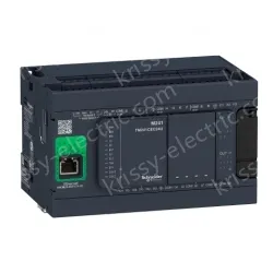 TM241CE24R logic controller, Modicon M241, 24 IO, relay, Ethernet