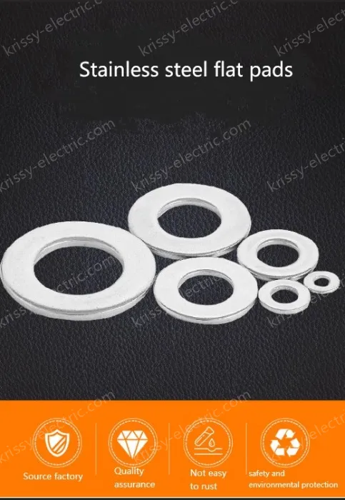 Gasket metal round flat gasket washer with hole five gold washer meson fastening washer