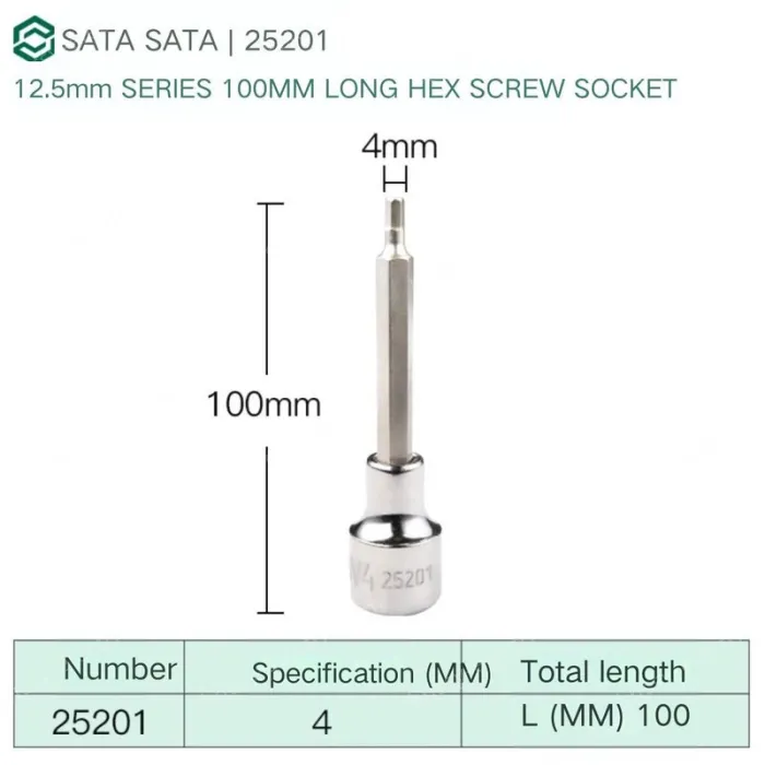 Dafei 4mm with a total length of 100mm-25201