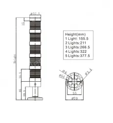Combined warning lights NLT-50(5F)