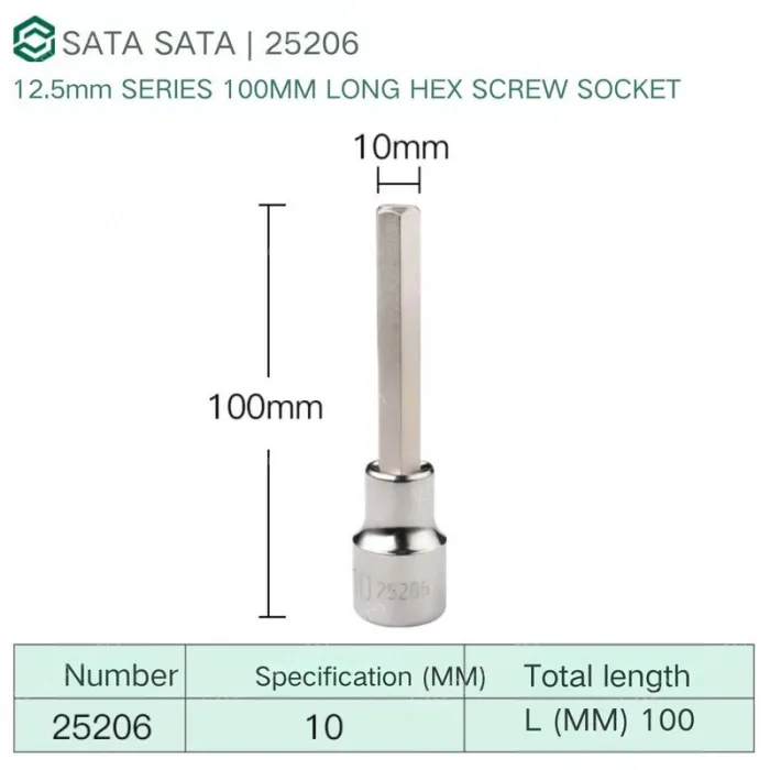 Dafei 10mm with a total length of 100mm-25206