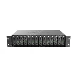 14-slot fiber optic transceiver chassis