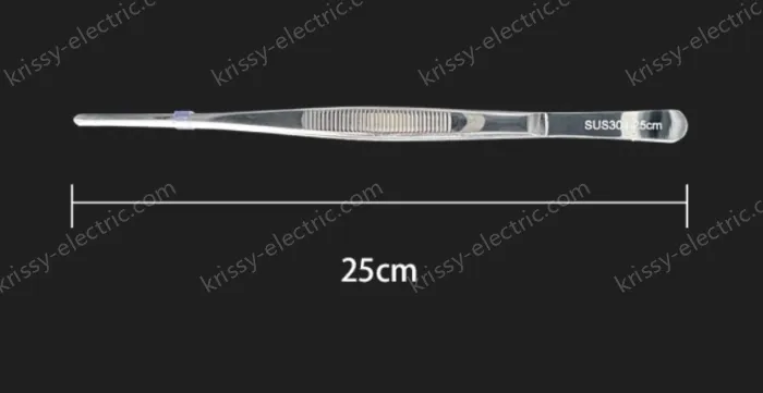 Stainless steel tweezers Straight round head (304 models) 25cm