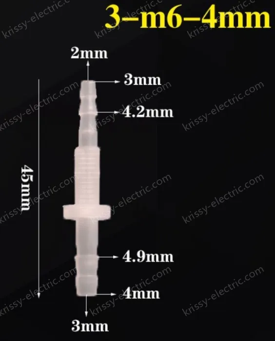 3-M6-4-Feed-through plastic connectors