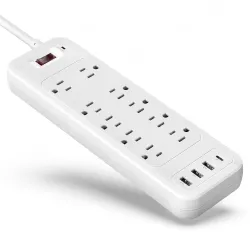 10 AC Outlets Power Strip