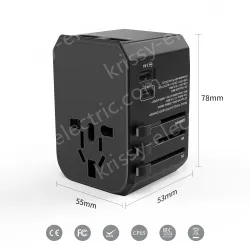 Hot sale PD travel adapter KRUSB-WLG3301B