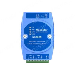 DIN Rail Serial Server 2 ports