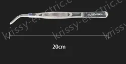 Stainless steel tweezers Curved round head (304 models) 20cm