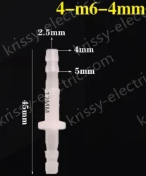 4-M6-4-Feed-through plastic connectors