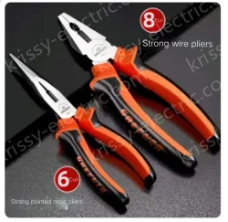 8 inch wire cutter + 6 inch needle nose pliers set