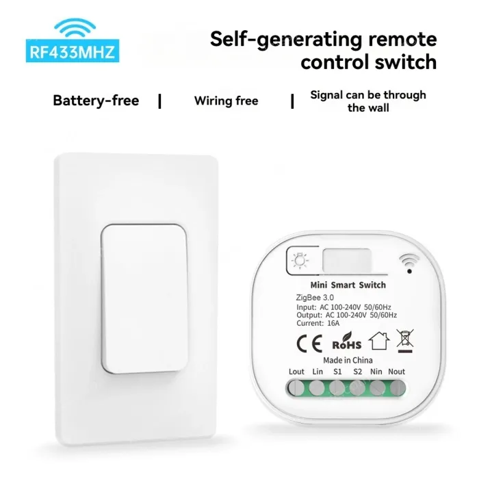 1 controller + 1 self-generating switch