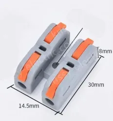 Quick terminal blocks-SCH-2 can be fixed with two in and two out