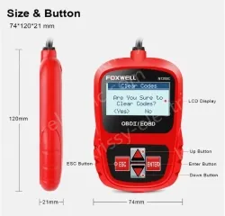 FOXWELL NT200C OBDII/EOBD Code Reader Scanner Code Reader