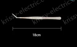 Stainless steel tweezers Curved tip (thick) 18cm