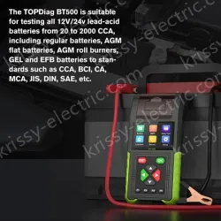 JDiag Jiedai 4-in-1 Automotive Intelligent Tester Leakage Start Charging OBD Voltage Detection Battery Analyzer