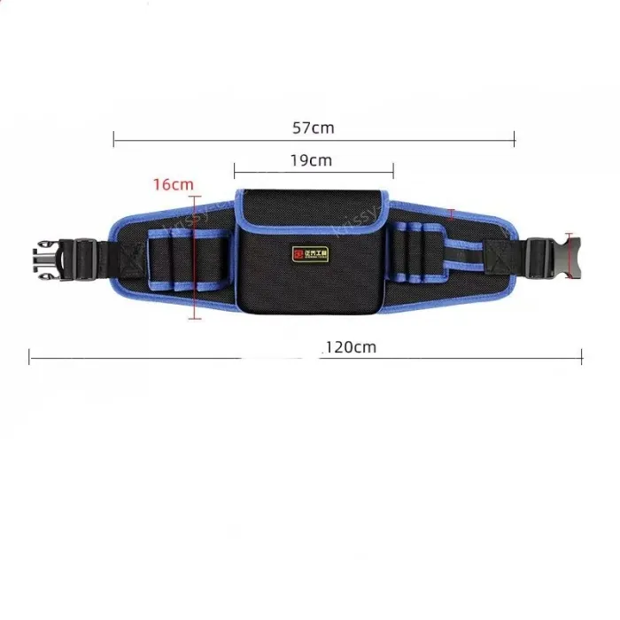 Middle pocket economic thickened waist bag (yellow and blue edge random)