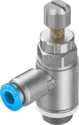 One-way throttle valve GRLA-1/4-QS-8-RS-D