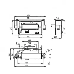 YDKR64 series,YDKF64-HTD-300 open hall DC sensor