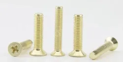 Golden Flat Head Screws M6*140