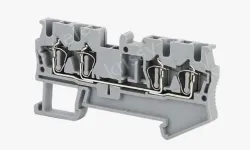ST2.5-QUATTRO Yellow & Green Spring Terminal Blocks DIN rail type in-line terminal blocks