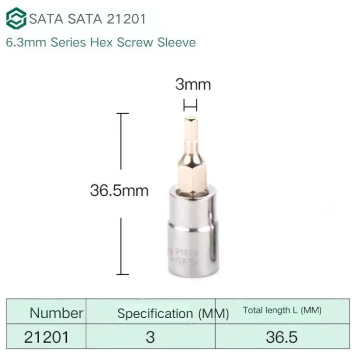 Xiaofei 3mm with a total length of 36.5mm-21201