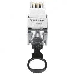 Category 6 shielded industrial network crystal head