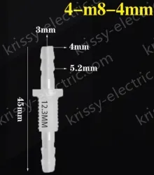 4-M8-4-Feed-through plastic connectors