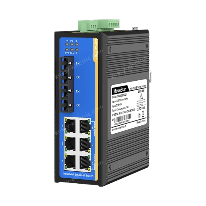 8 Ports 10/100M Din-Rail Managed Industrial Ethernet Switch