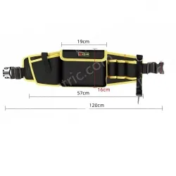 The yellow edge upgrade middle pocket can be equipped with an electric drill + hook included
